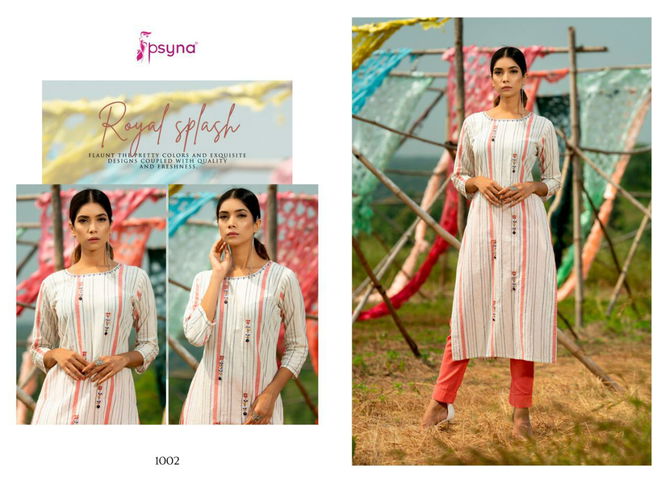 Poetry Vol 1 Psyna Cotton Designer Kurtis Catalog
